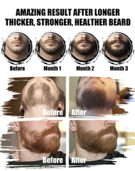 Comfy Mate beard balm jar softening and shaping the beard.