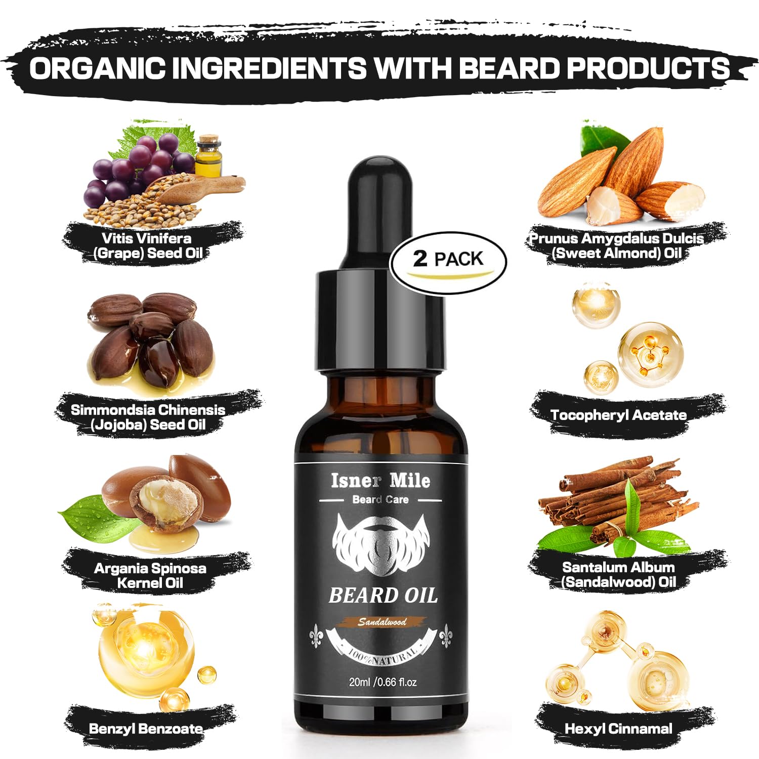 Comfy Mate beard shampoo and conditioner for cleansing and conditioning.