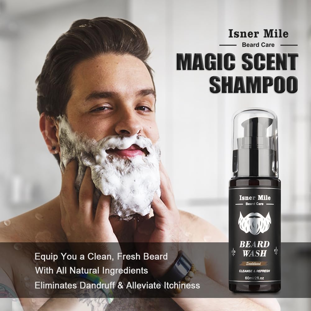 Comfy Mate Isner Mile beard brush distributes oil for smoother texture