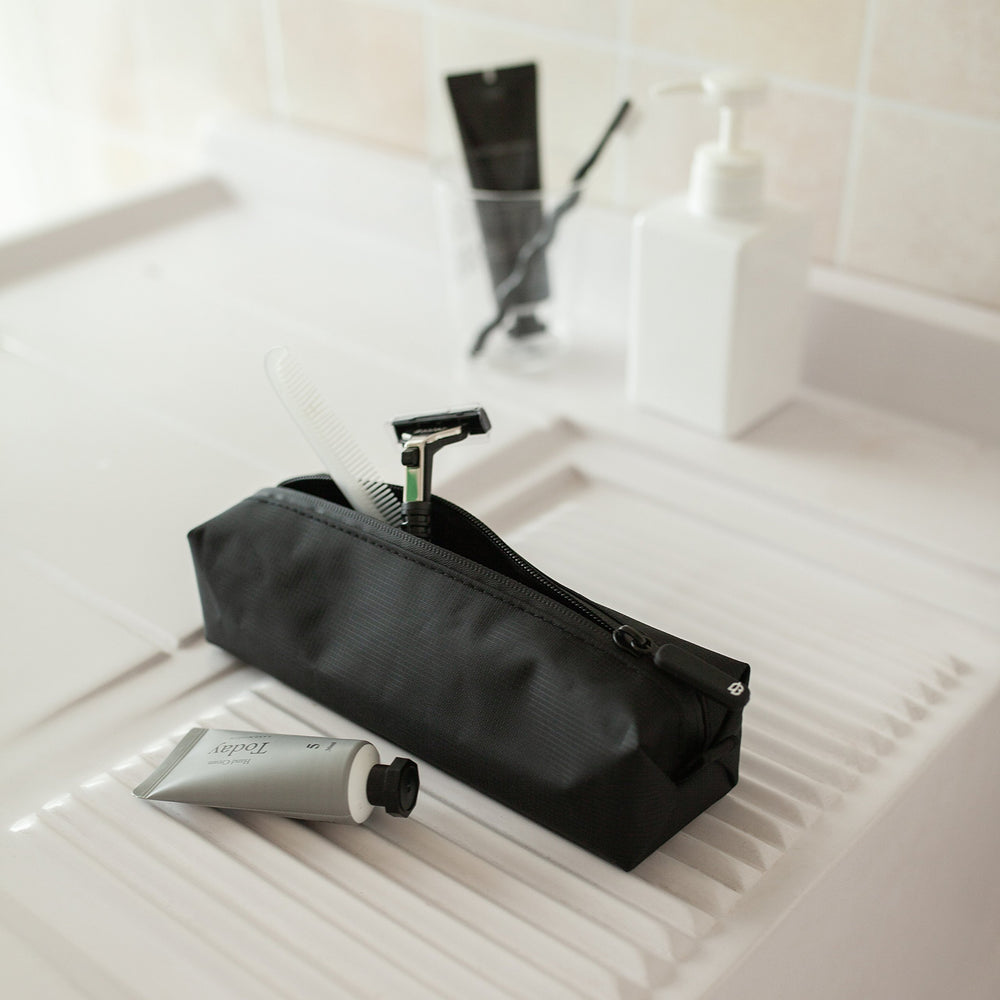 Comfyable gym and travel essentials organizer helps pack light.