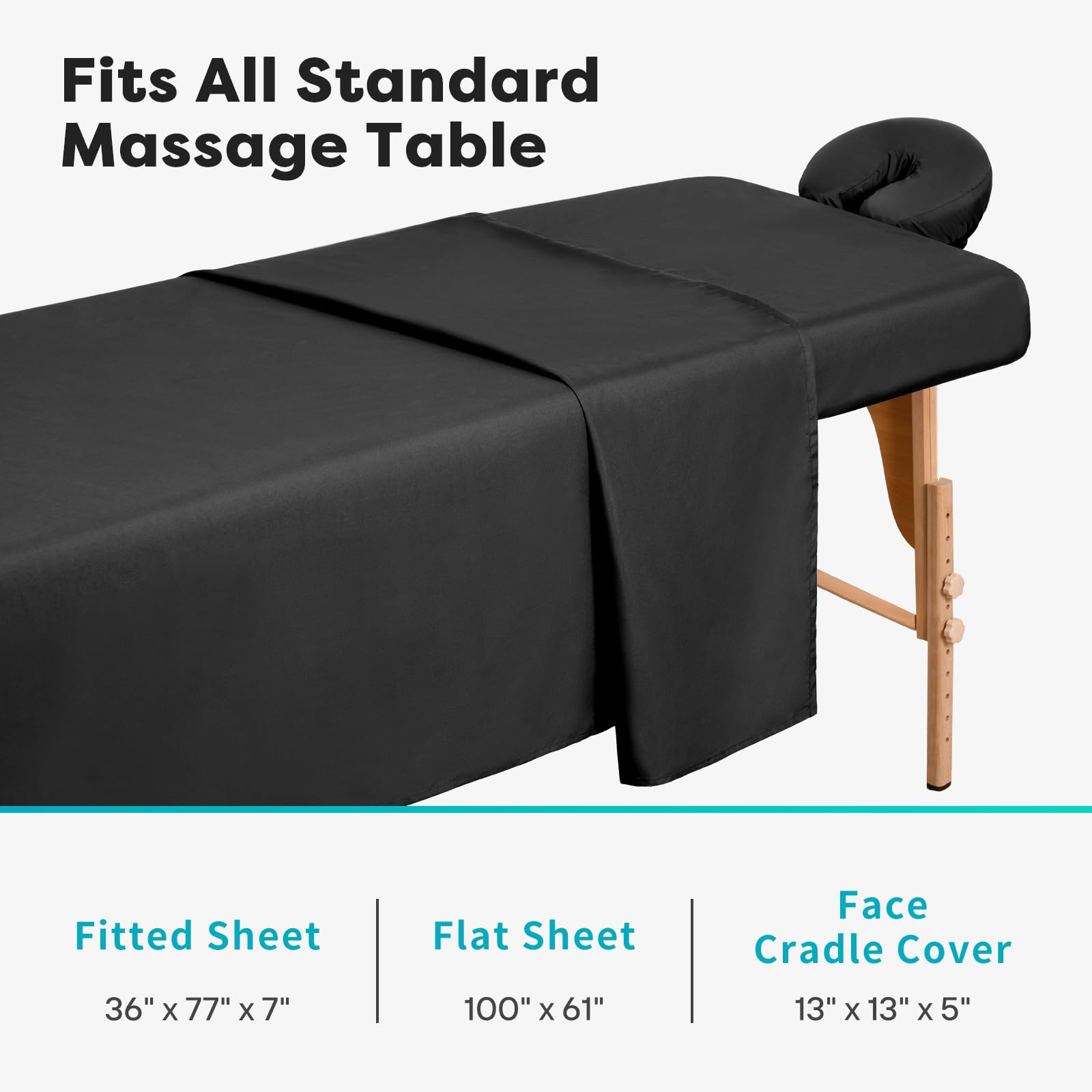 Comfyanno face cradle cover fits cushions securely with built-in elastic.