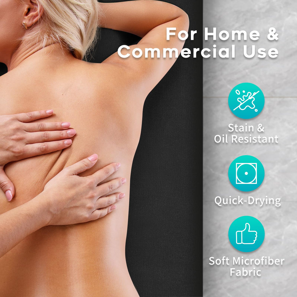 Comfyanno soft microfiber fabric provides a light, soothing touch for clients.