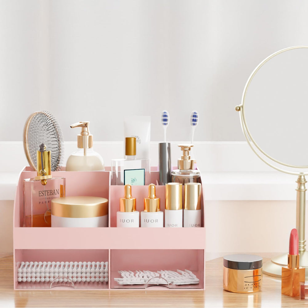 COMFYROOM bathroom countertop organizer keeps daily essentials orderly
