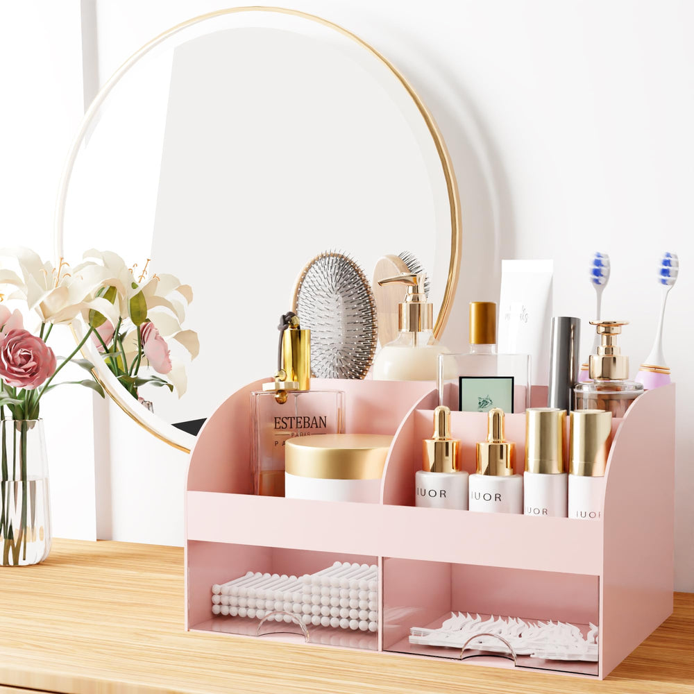 COMFYROOM cosmetic storage on dresser setup for tidy routines