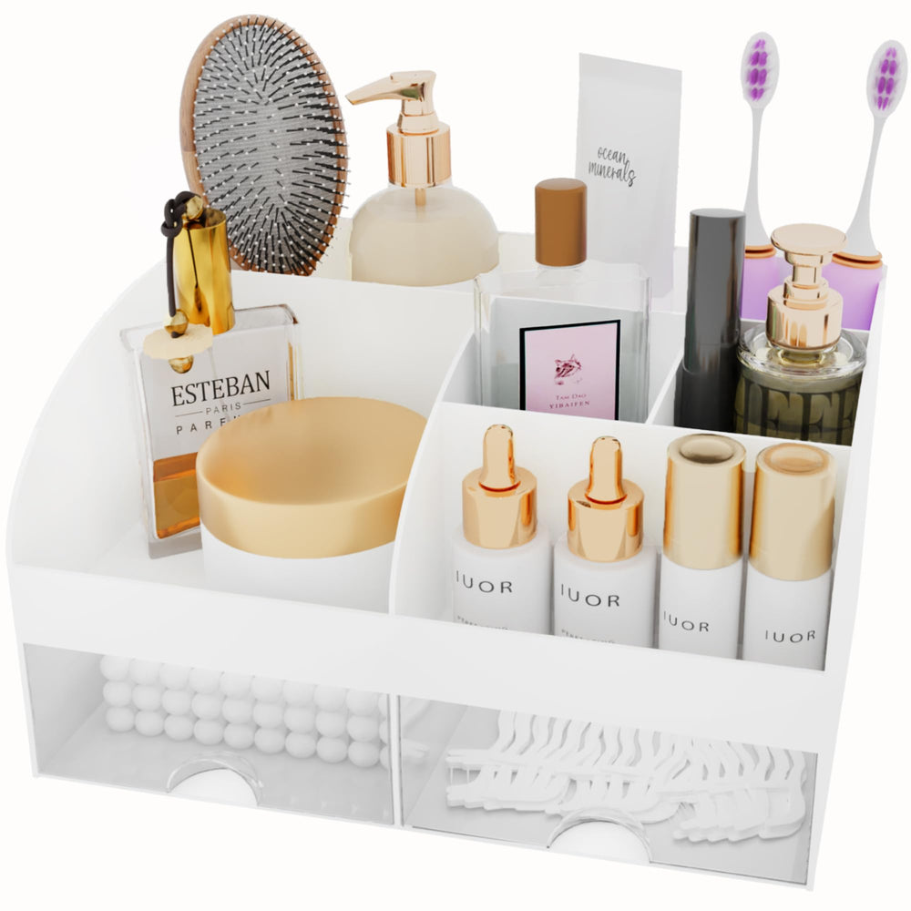 COMFYROOM compact design fits vanity spaces without crowding your desk.