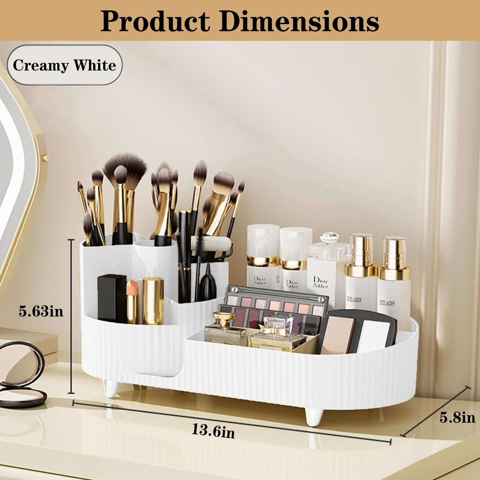 COMFYROOM right compartments store cosmetics and lotions neatly and clearly