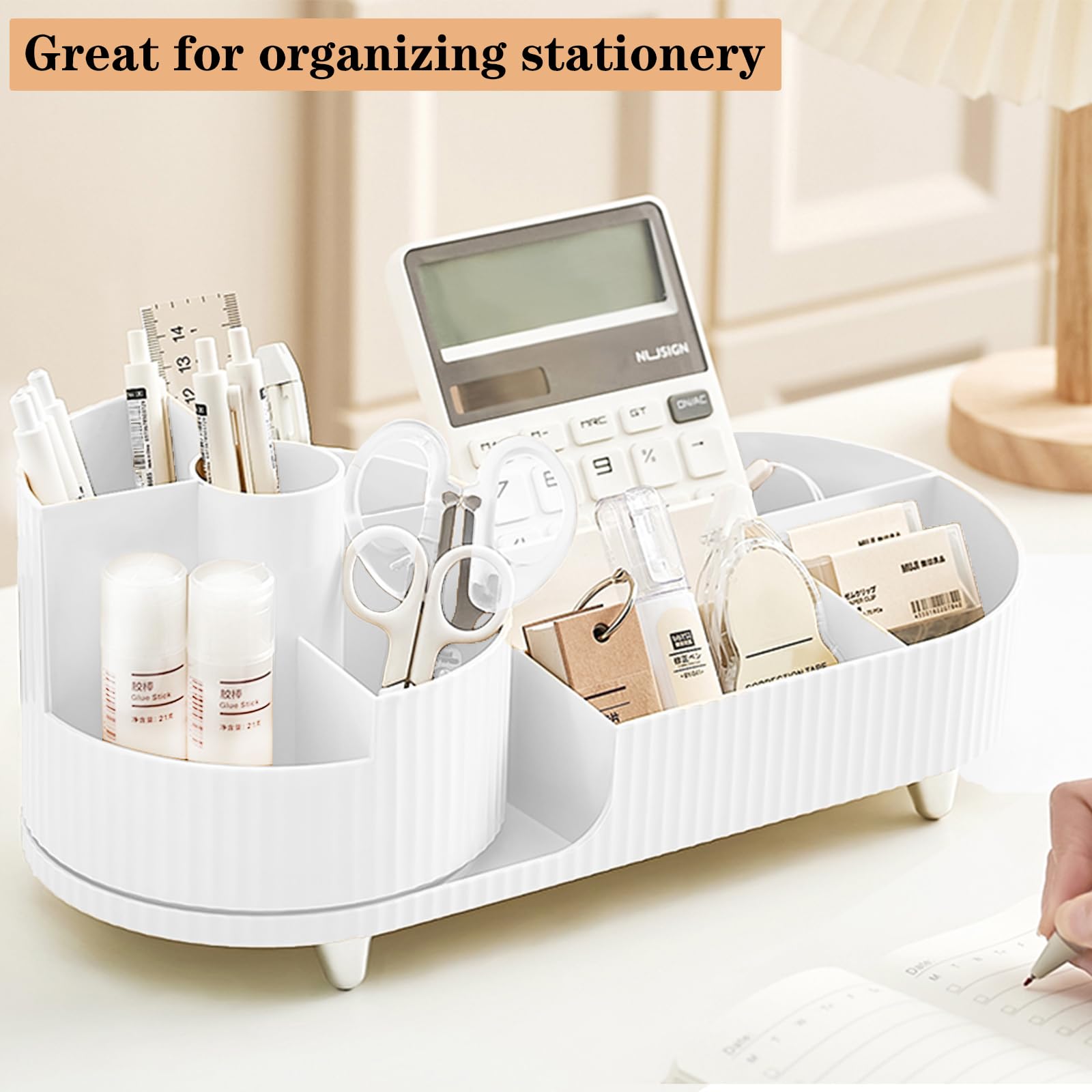 COMFYROOM white vanity organizer enhances your workspace while saving space