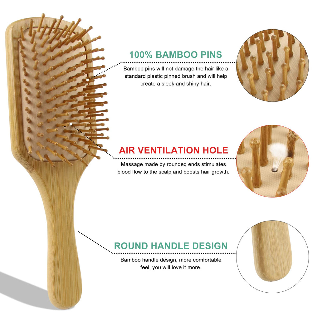 Combetter bamboo tail comb for precise sectioning and minimal breakage