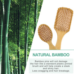 Combetter bamboo wide-tooth comb detangles wet or dry hair smoothly