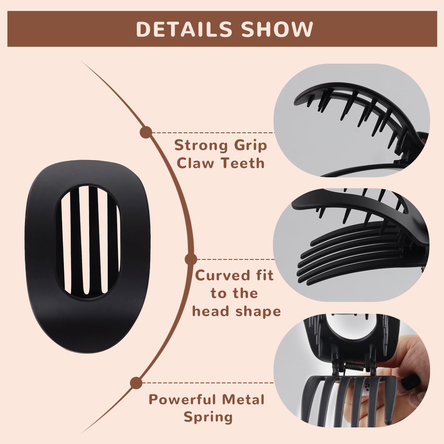 Comott hair clips ideal for work or study routines