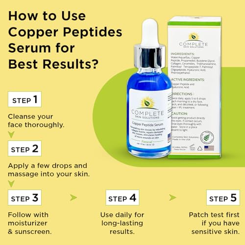 Complete Skin Solutions Copper Peptide Serum premium packaging presentation