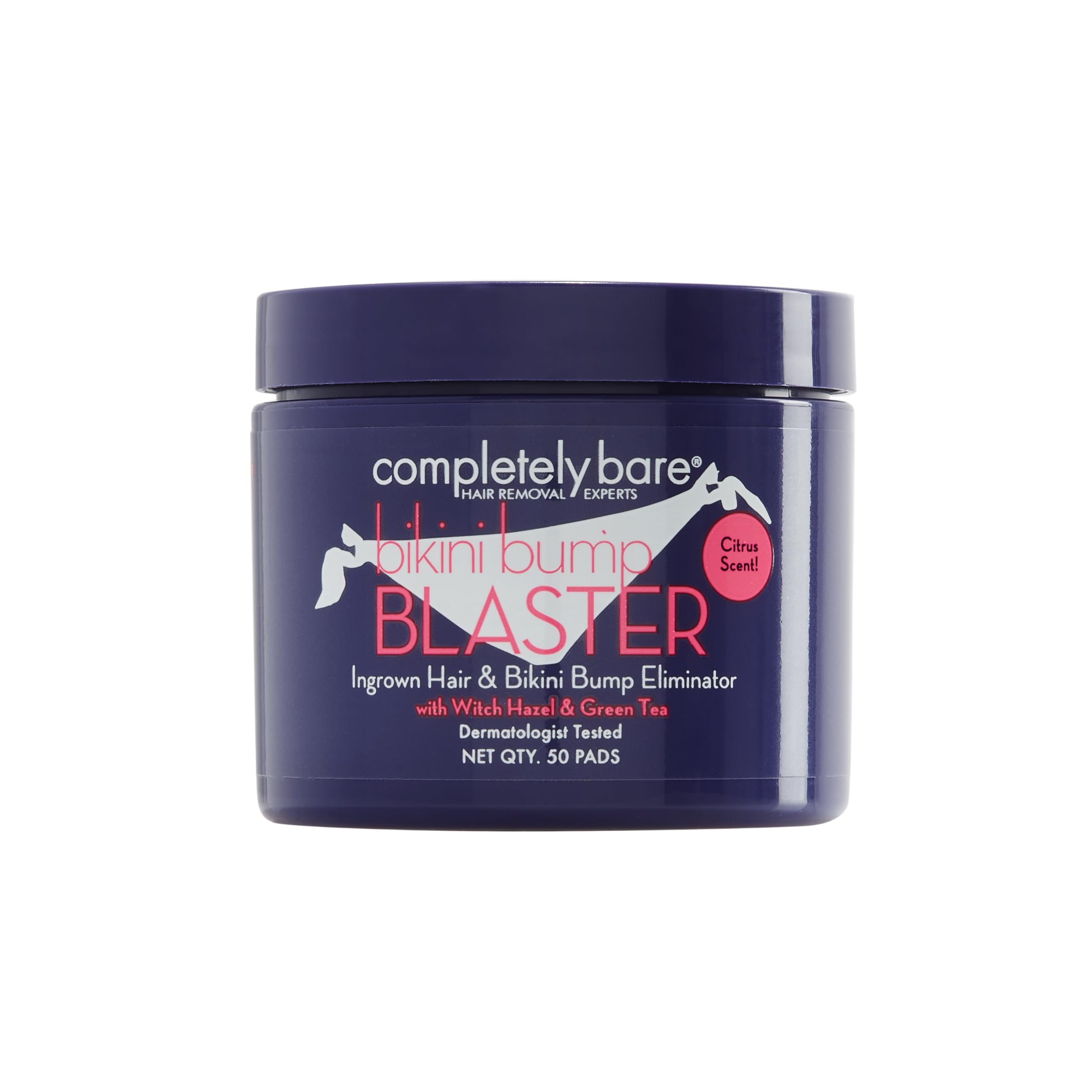Completely Bare Bikini Bump Blaster pads for smoother bikini-area skin.