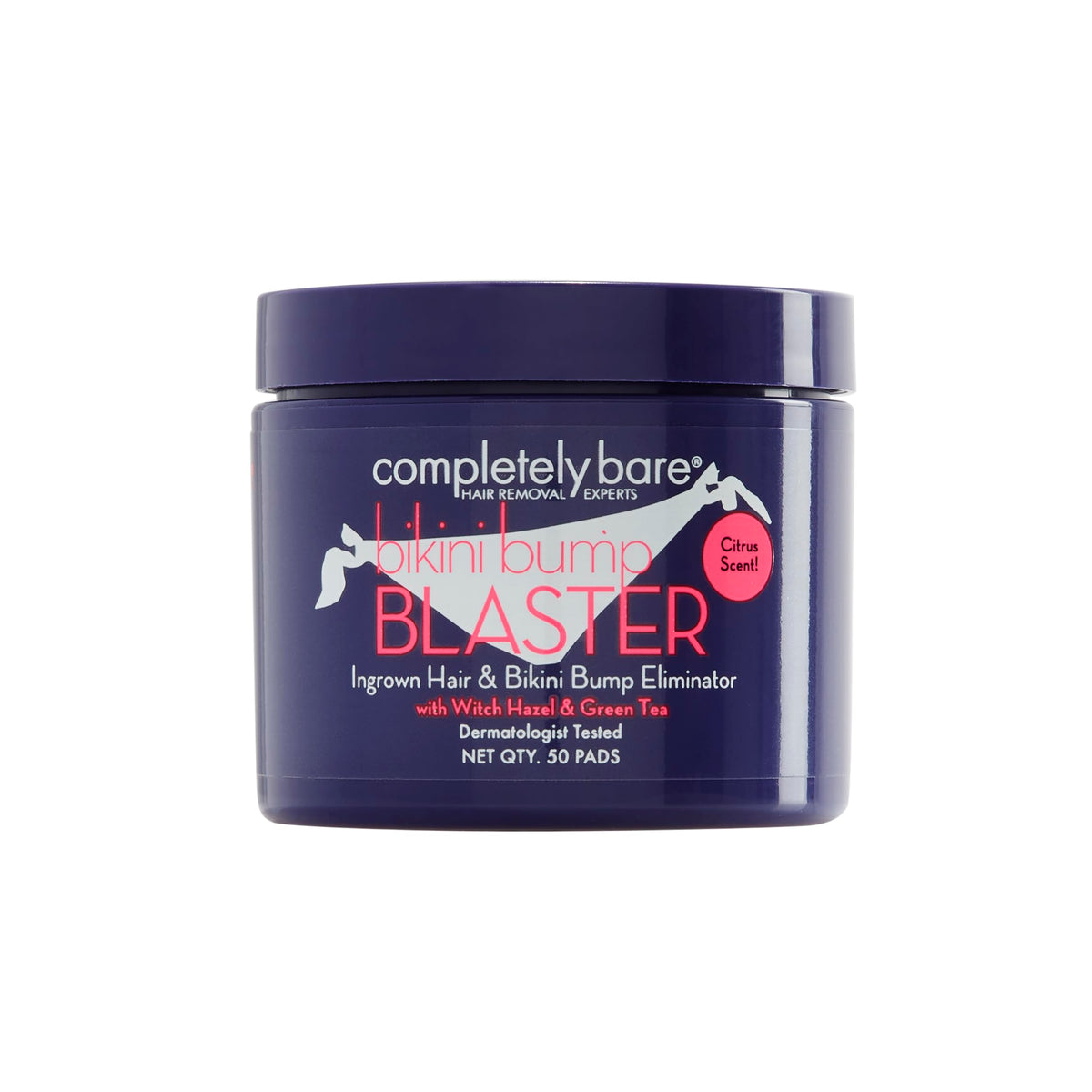 Completely Bare Bikini Bump Blaster pads for smoother bikini-area skin.