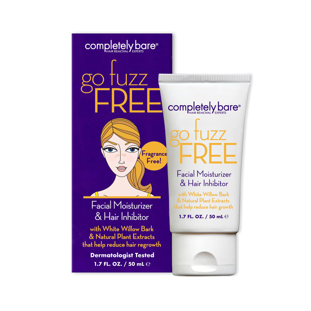 Completely Bare go fuzz FREE, bote de crema para cuidado facial diario y suave