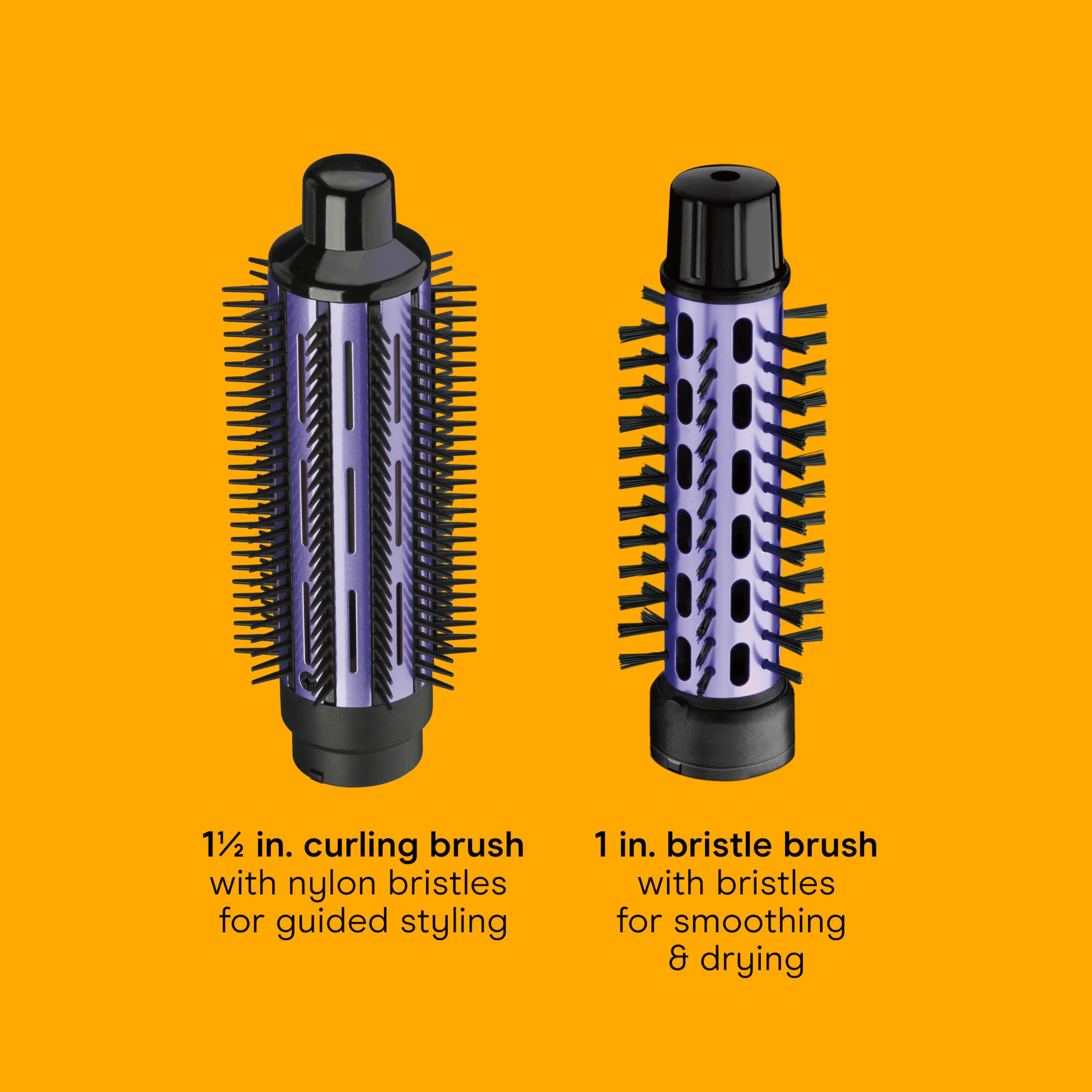Conair 1-inch aluminum bristle brush creates smooth, shiny waves