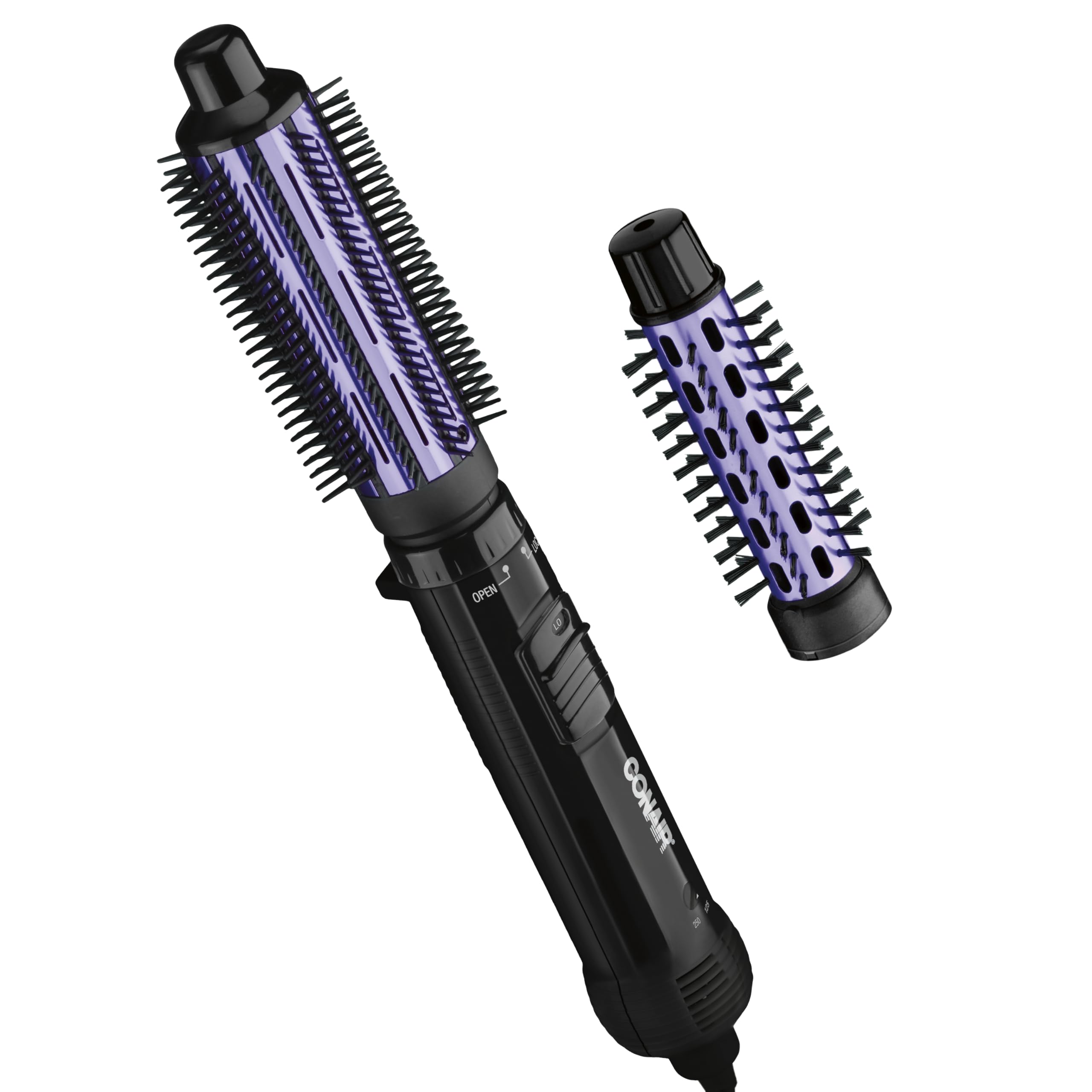 Conair 2-in-1 hot air styler attachments for versatile styling at home or travel