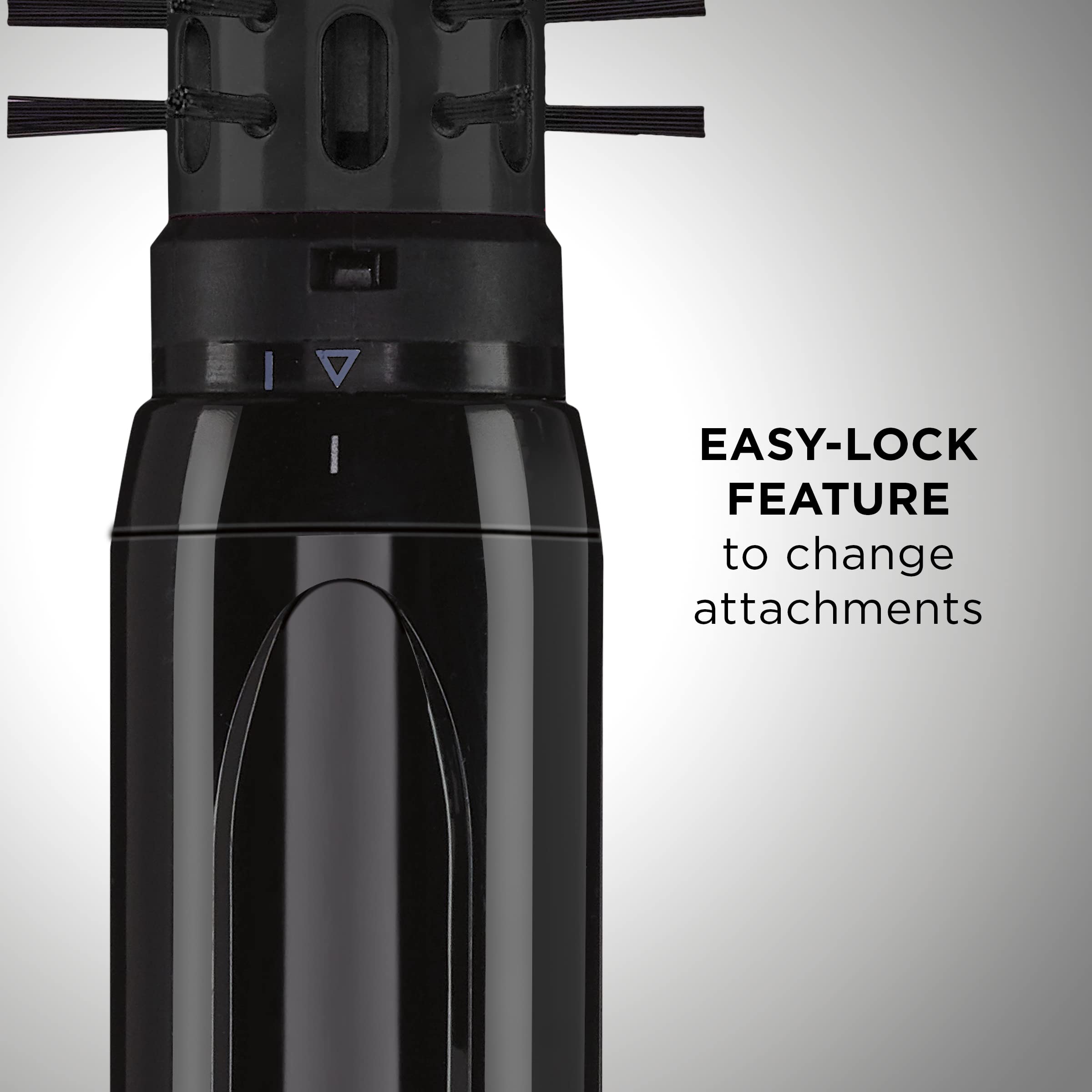 3-4 inch brush attachment ideal for tighter curls and volume.