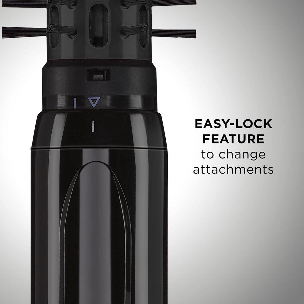 3-4 inch brush attachment ideal for tighter curls and volume.