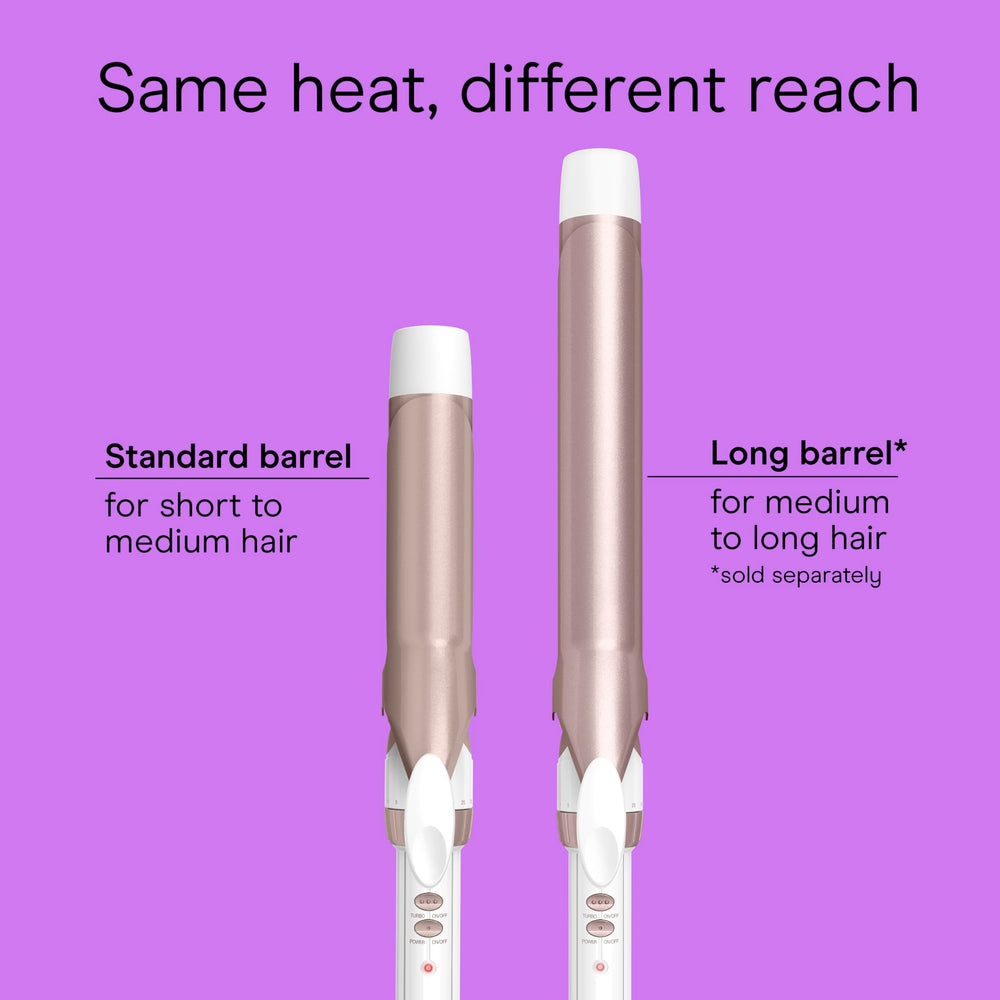 Turbo Heat boost and 30 heat settings enable versatile styling options
