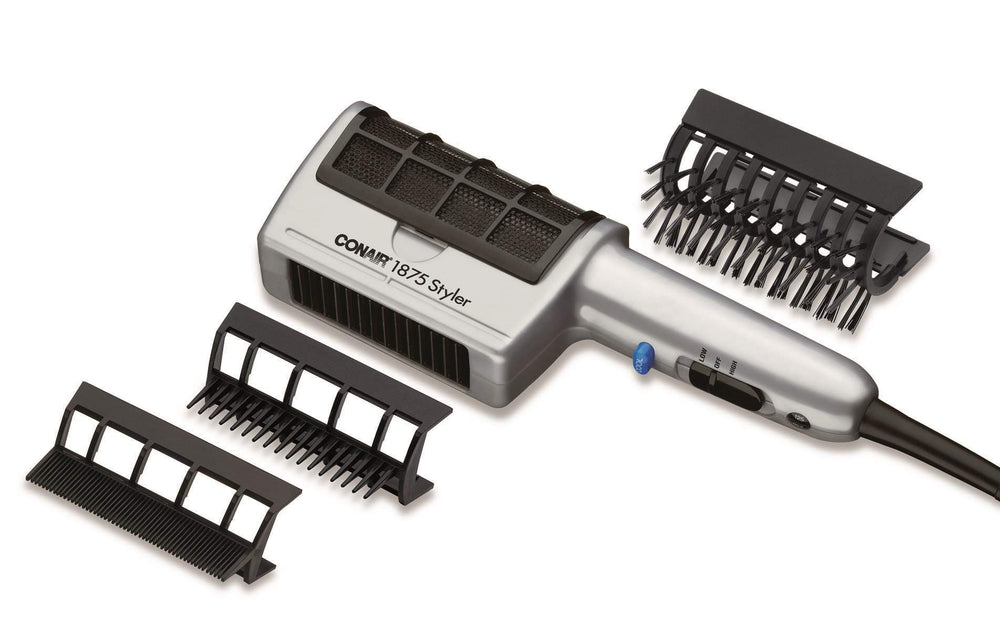 Conair 3-in-1 styling dryer with bristle brush attachment for volume and smooth waves