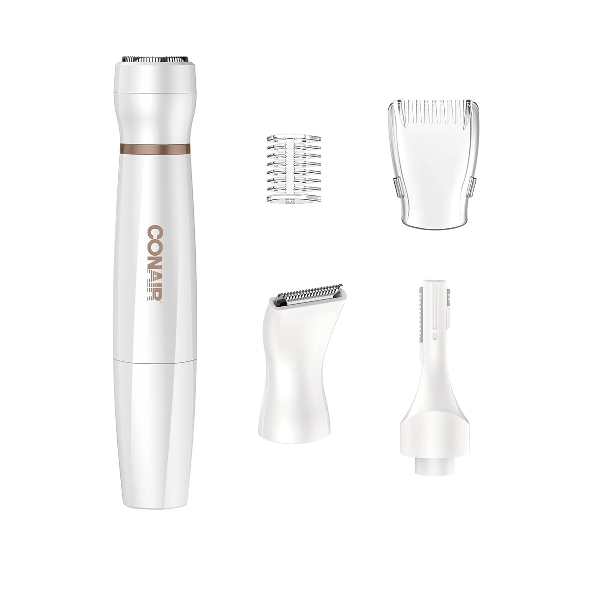 Conair All-In-1 facial trim system for precise facial grooming.