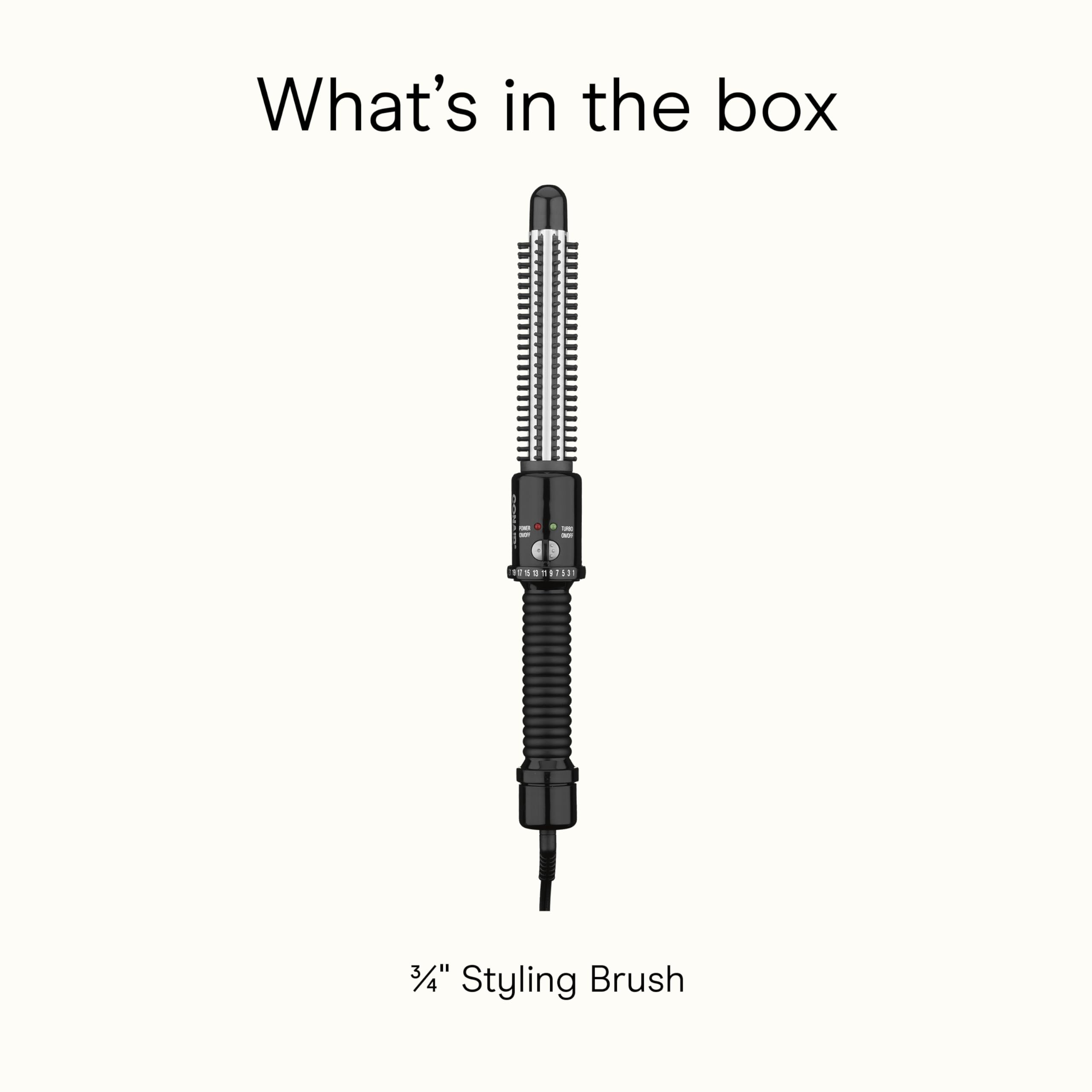 Conair Auto Off safety feature on curling brush