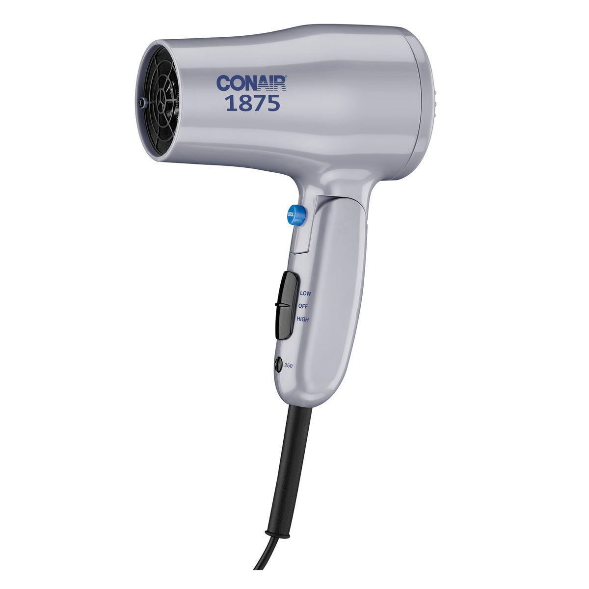 Conair compact hair dryer with folding-handle for travel packing