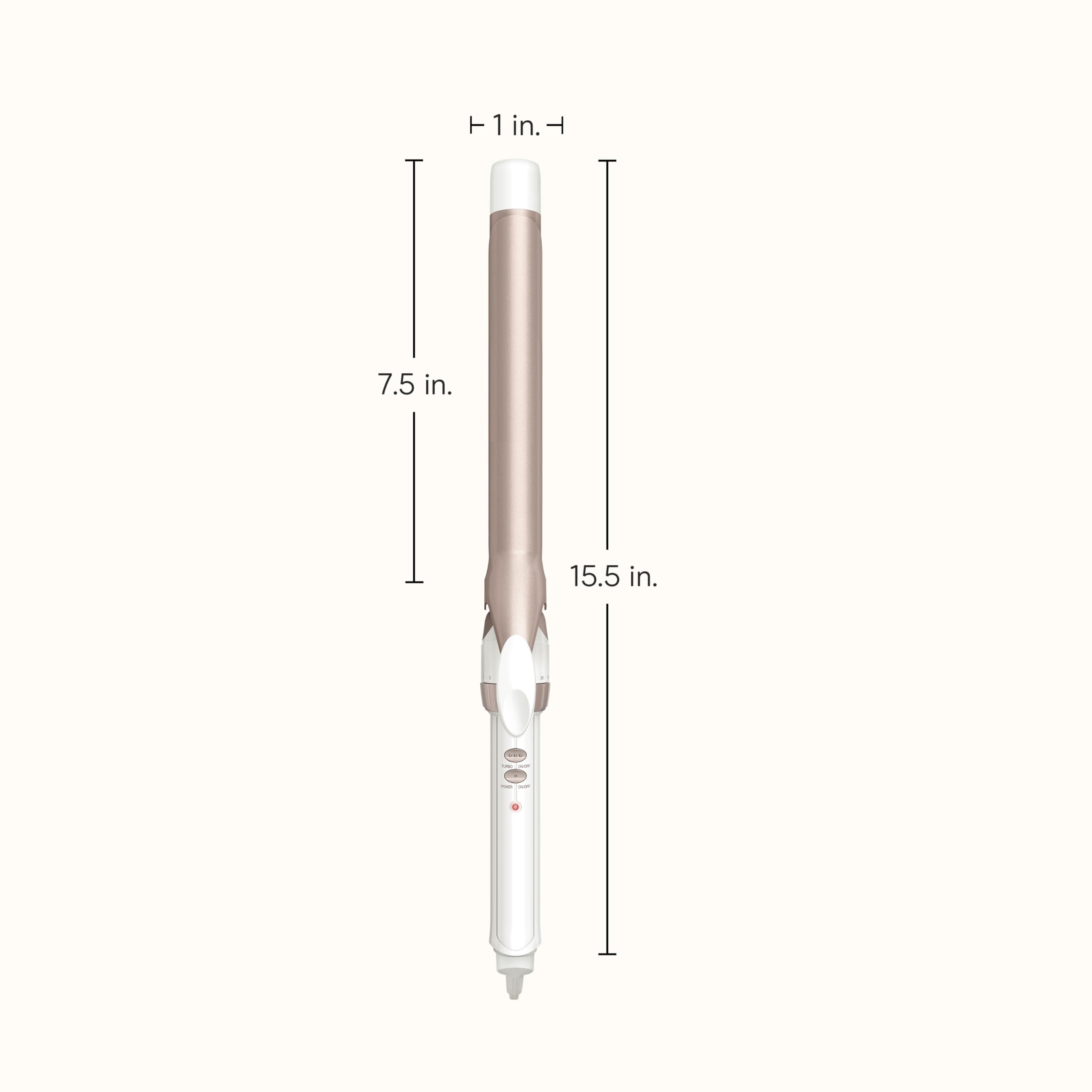 Conair cool tip provides secure, comfortable handling during styling.
