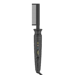 Conair Curl Collective ceramic pressing comb close to roots for silky straightening and flyaway control.