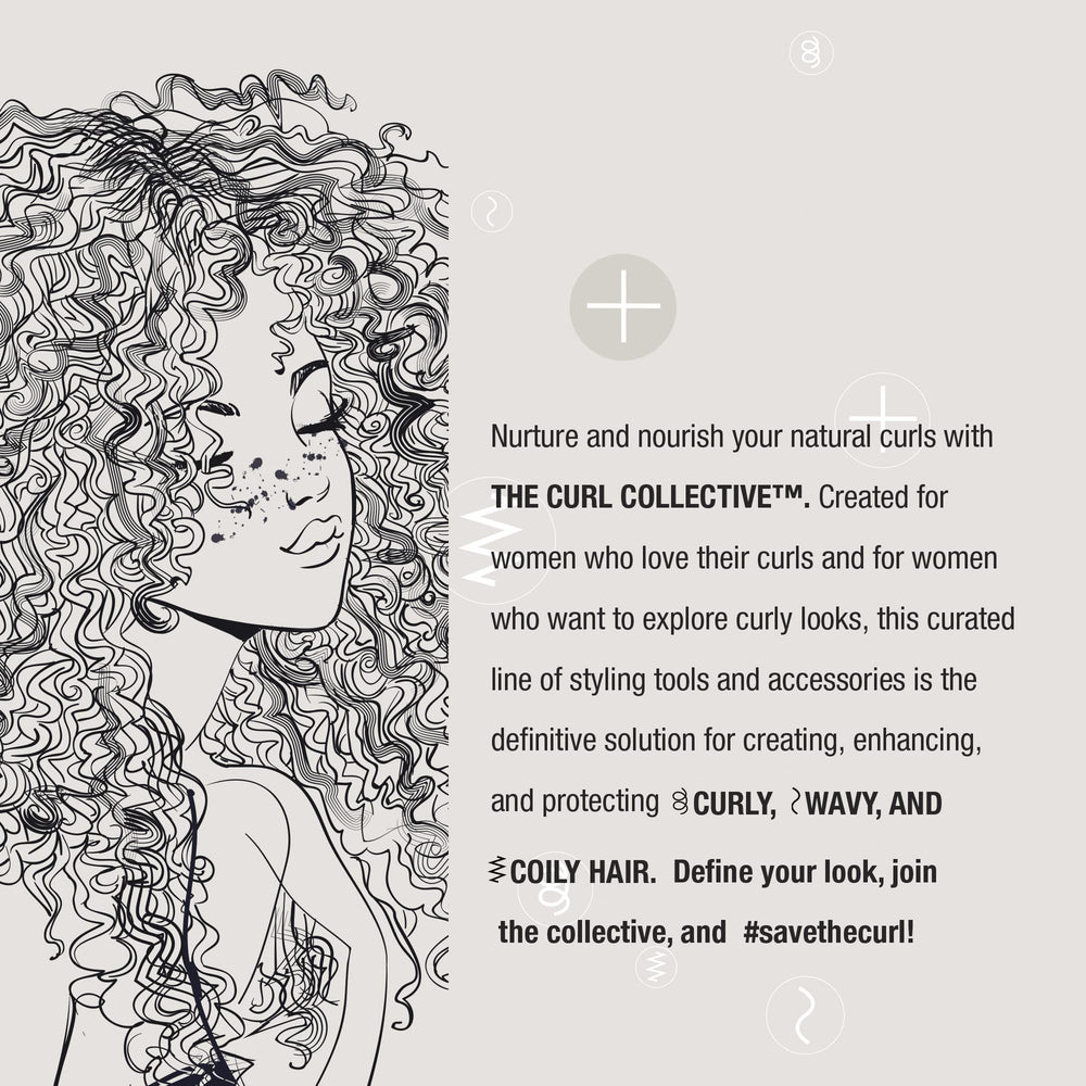 Conair Curl Collective ceramic pressing comb minimizes heat damage with ceramic technology during styling.