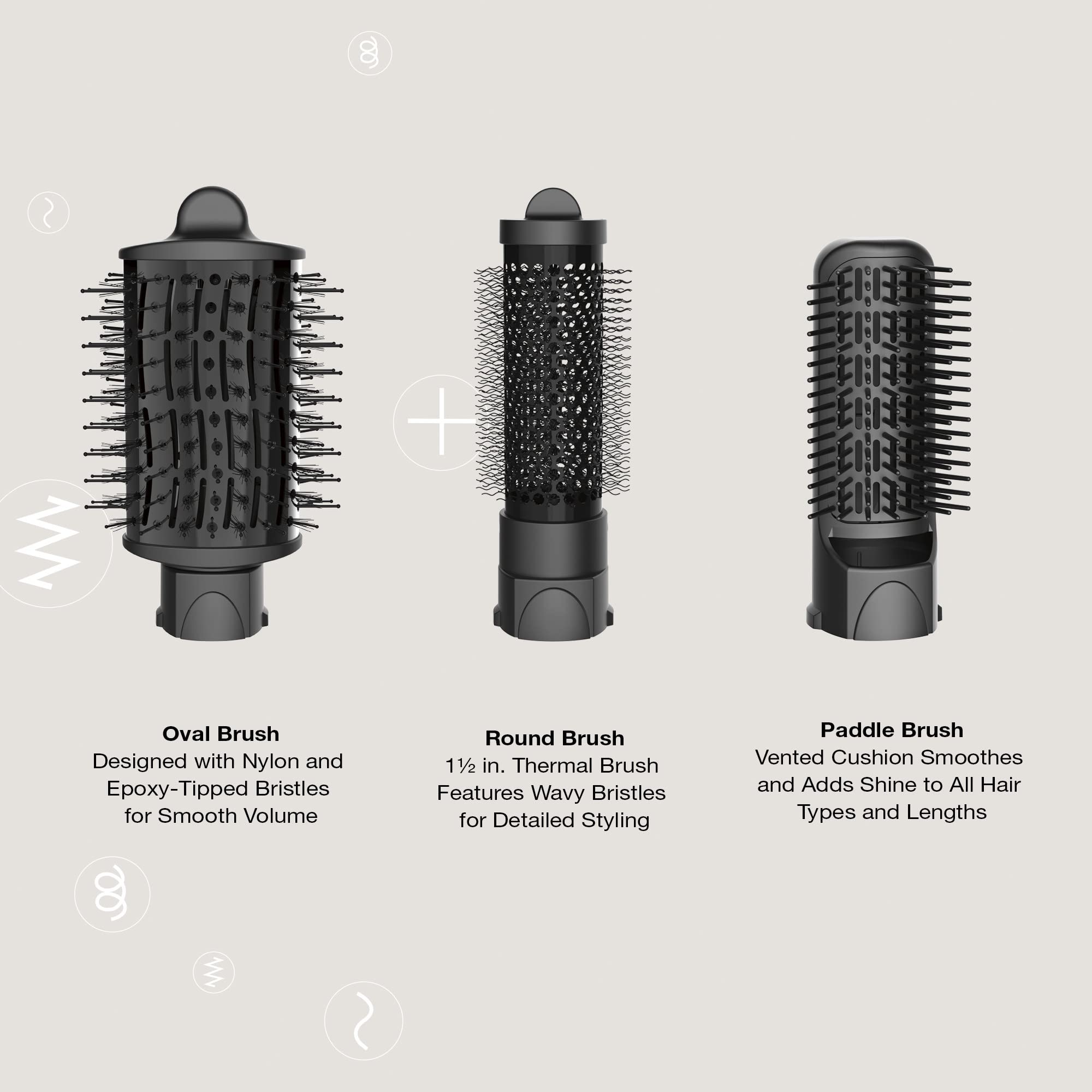 Conair Curl Collective kit in use showing customizable blowout for curls