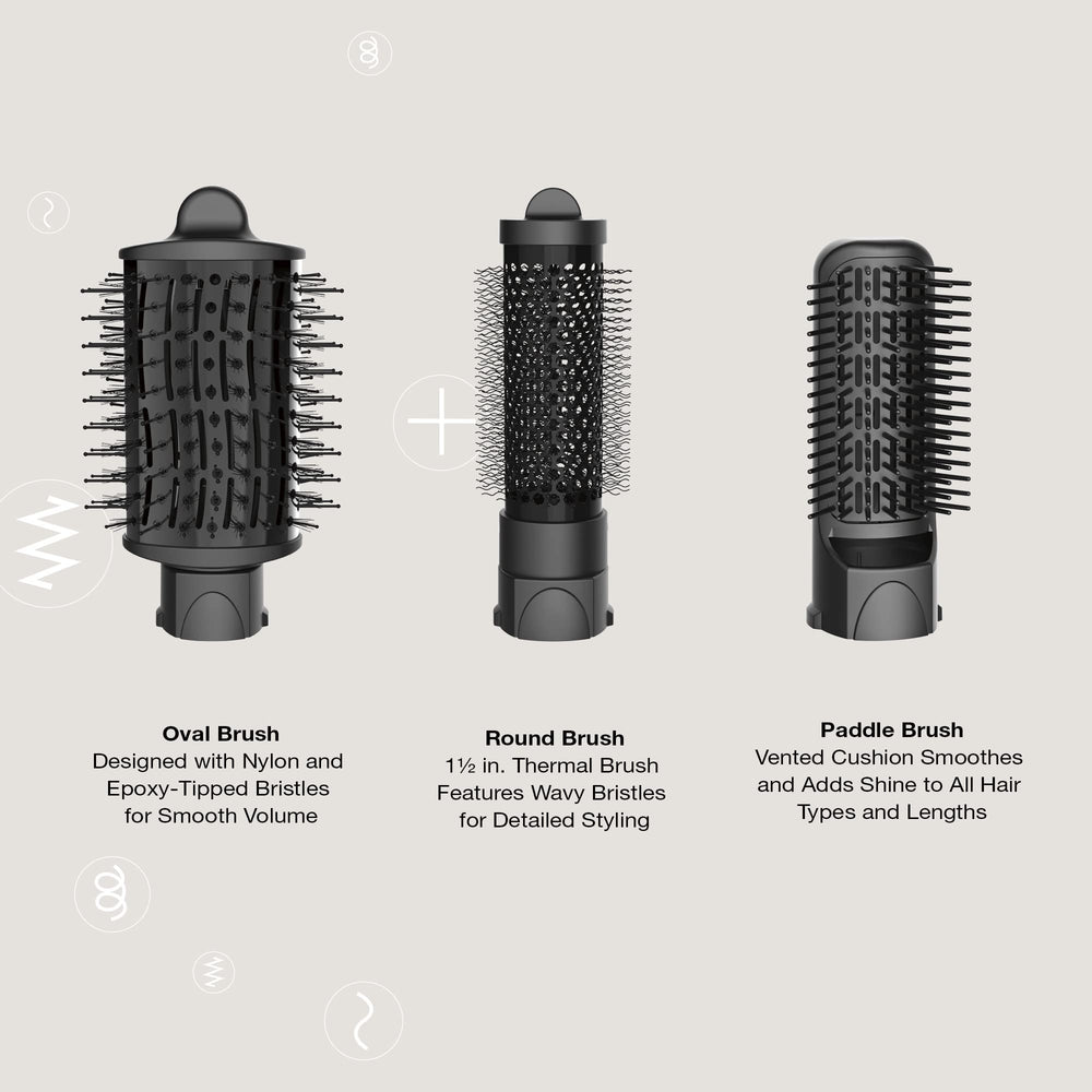 Conair Curl Collective kit in use showing customizable blowout for curls