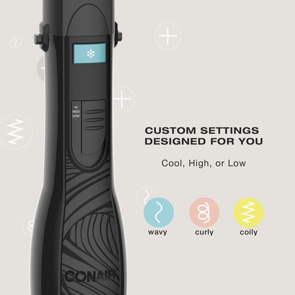 Conair Curl Collective 1½-inch round brush shapes waves and coils