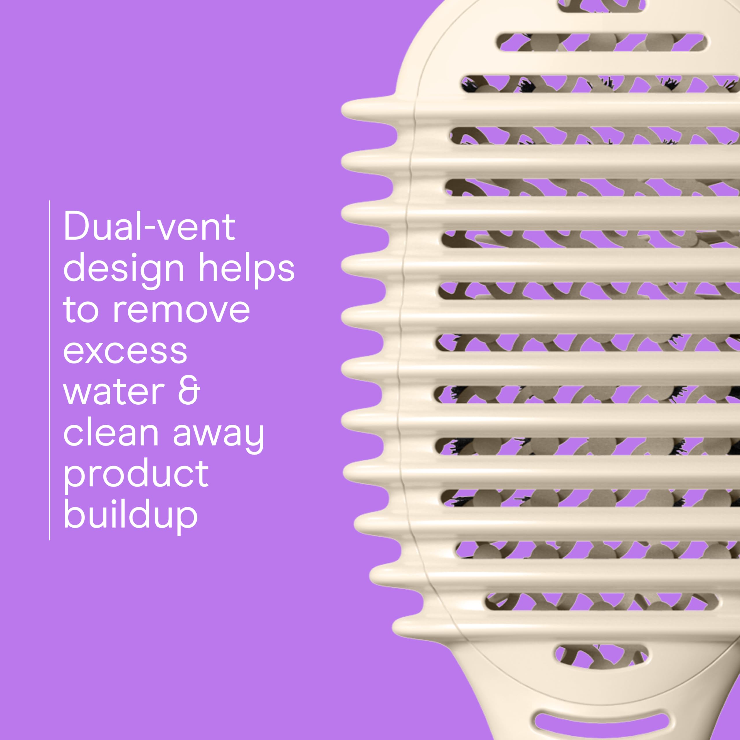 Conair Curl Define Pro brush dual-vent technology at work
