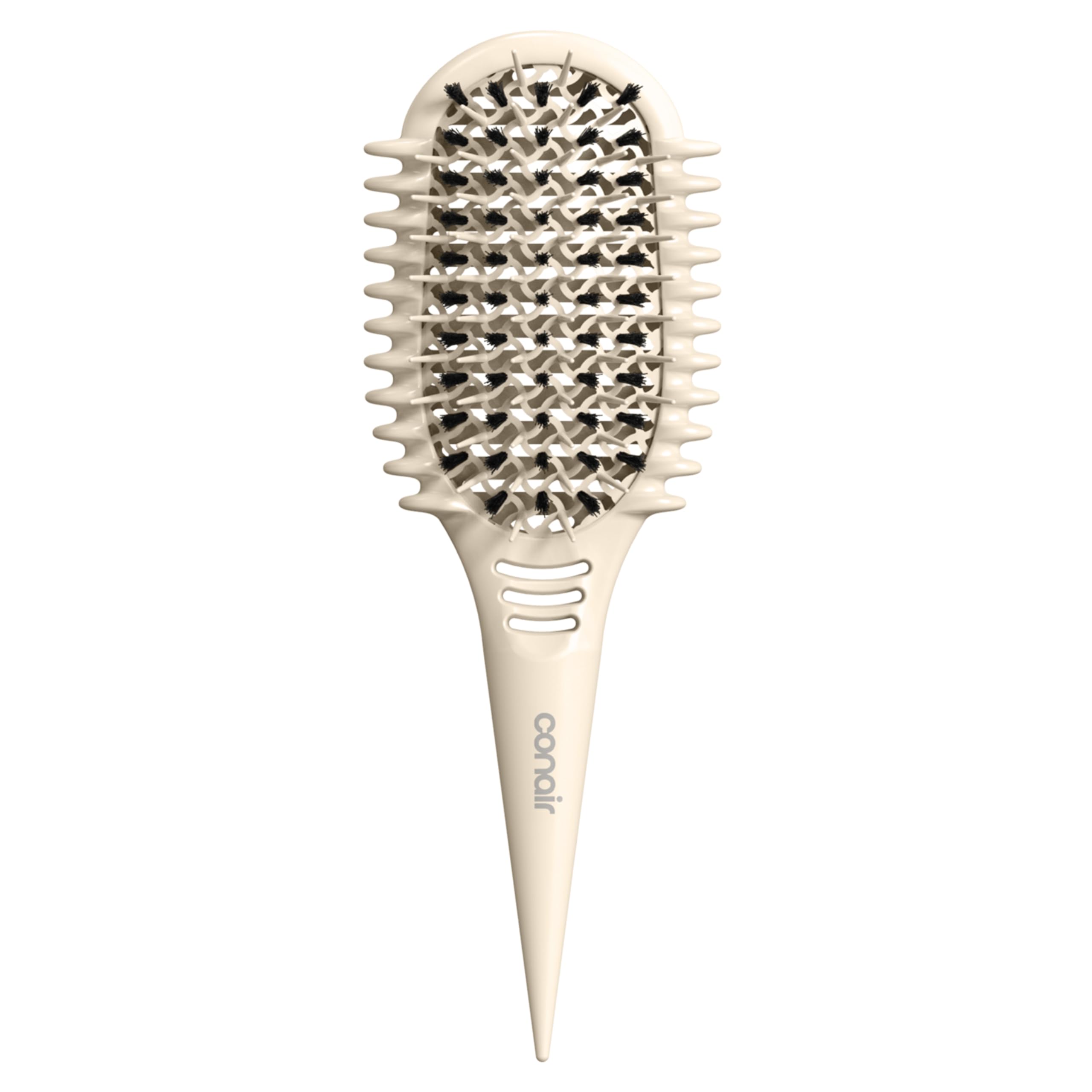 Conair Curl Define Pro detangler brush side view for smooth curl shaping