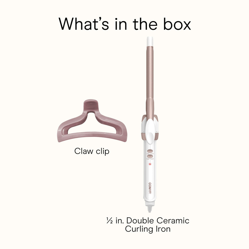 Travel-ready Conair curling iron setup suitable for on-the-go styling.