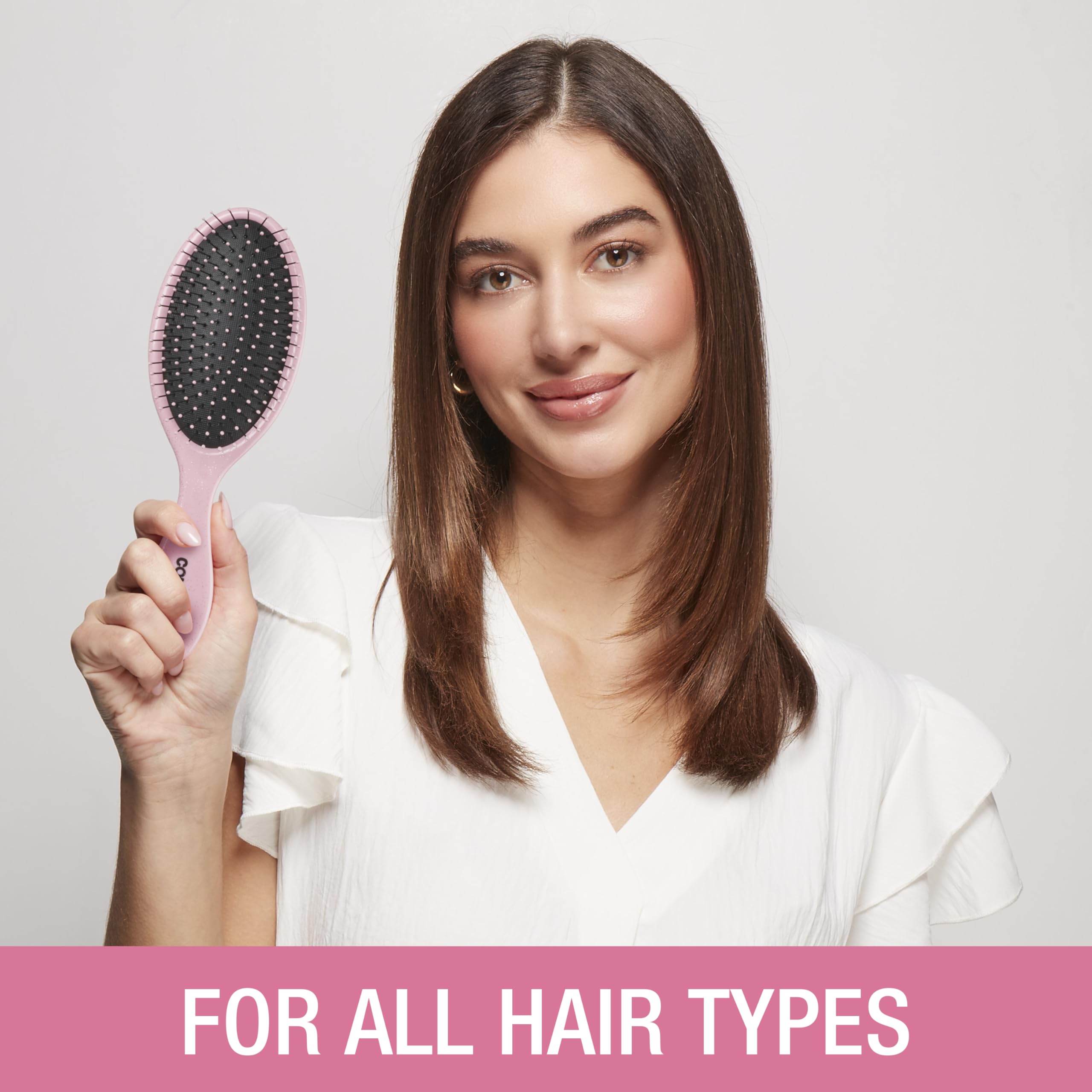 Conair detangling brush dry-use glides through tangles quickly.