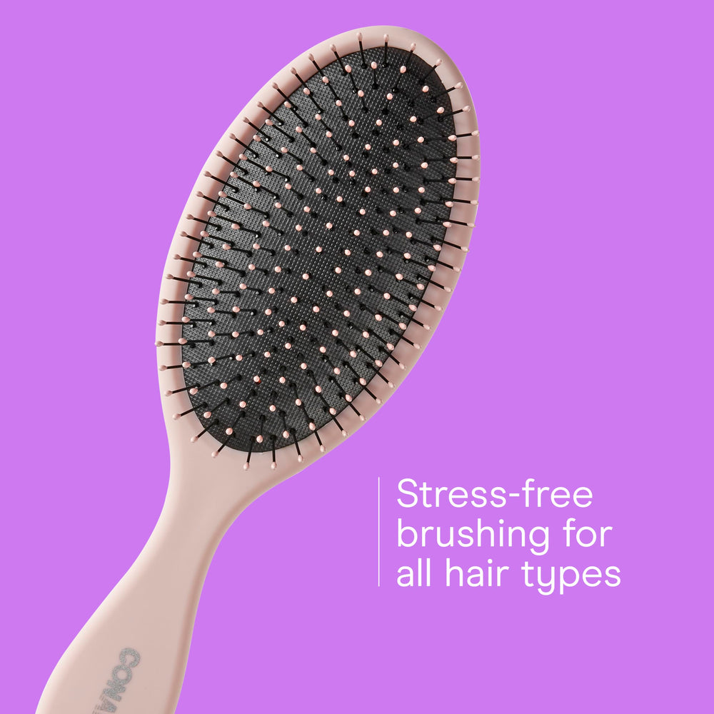 Ergonomic, easy-grip handle aids comfortable styling.