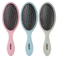Conair detangling brush set 3-pack glitter silver glides through knots with ease.