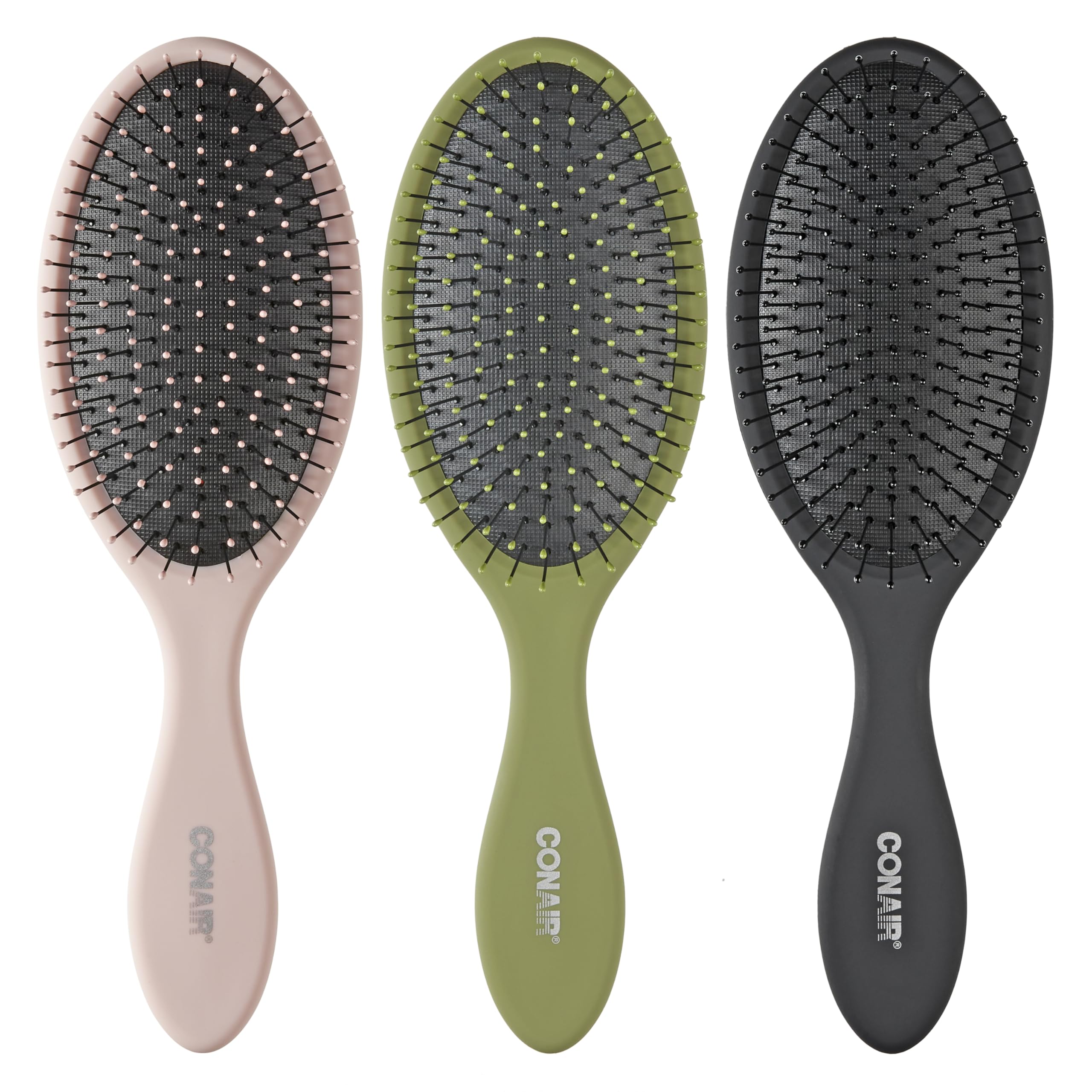 Conair Detangling Brush Set packaging highlights versatility and value.