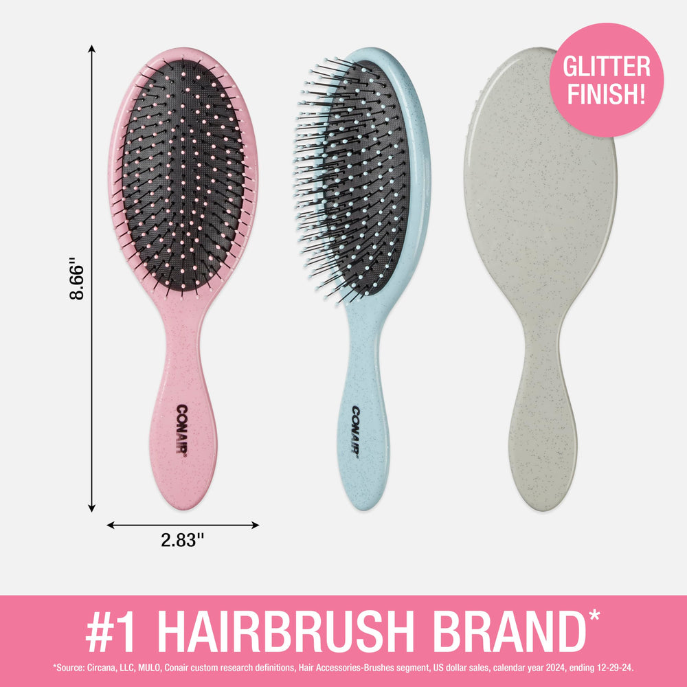Conair detangling brush travel-case ideal for on-the-go grooming.
