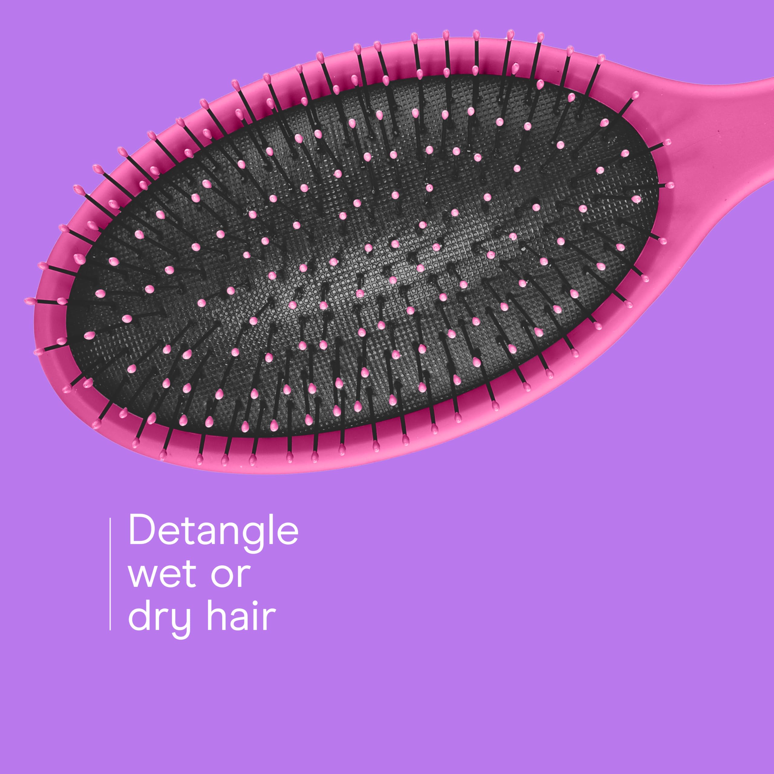 Conair detangling hair brush set in gray with soft bristles for kid-friendly brushing