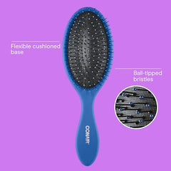 Conair detangling hair brush set in pink for gentle detangling on wet or dry hair