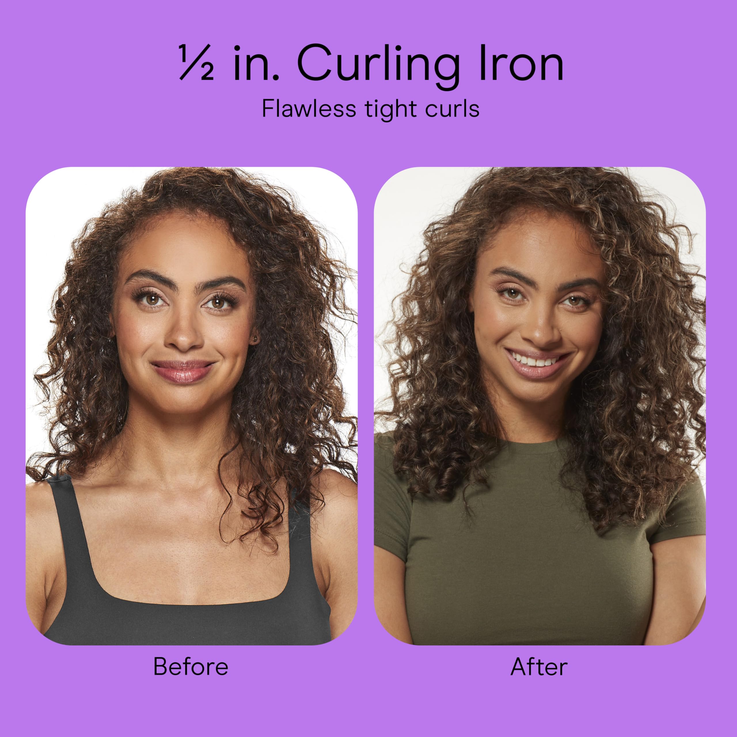 Rose gold finish on Conair curling iron adds a premium look to styling tools.