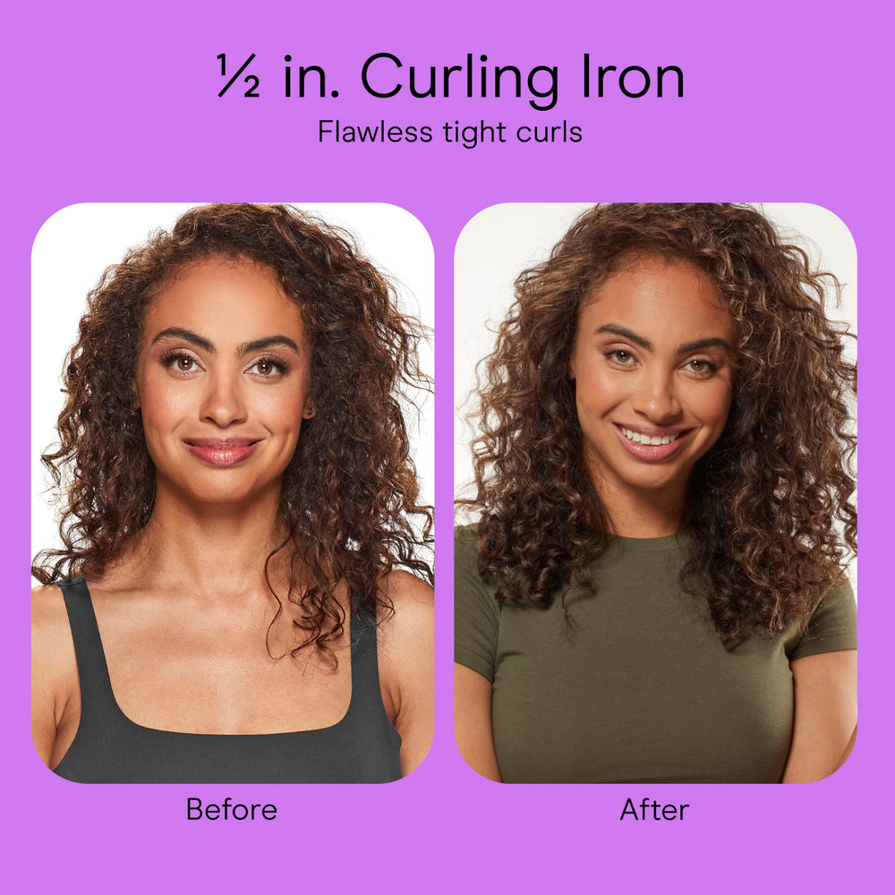 Rose gold finish on Conair curling iron adds a premium look to styling tools.