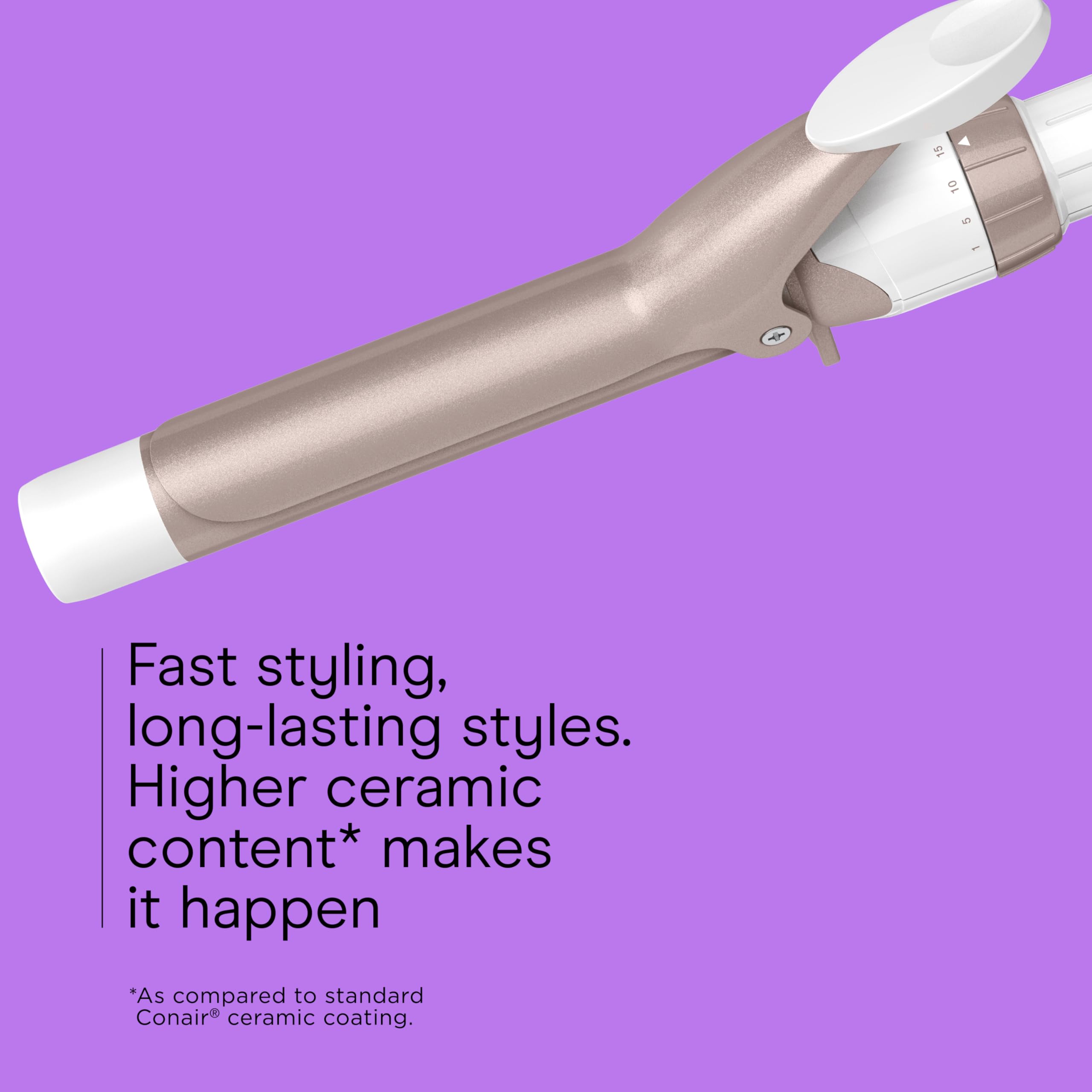 Conair Double Ceramic 1-Inch Curling Iron auto-off helps with peace of mind.