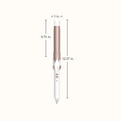 Conair Double Ceramic 1-Inch Curling Iron cool tip makes handling easier.