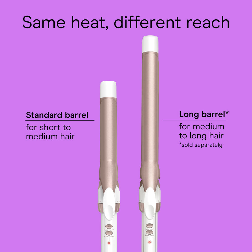 Conair Double Ceramic 1-Inch Curling Iron Turbo Heat boost enables rapid styling.