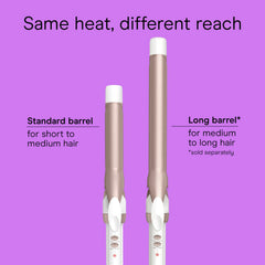 Conair Double Ceramic 1-Inch Curling Iron Turbo Heat boost enables rapid styling.