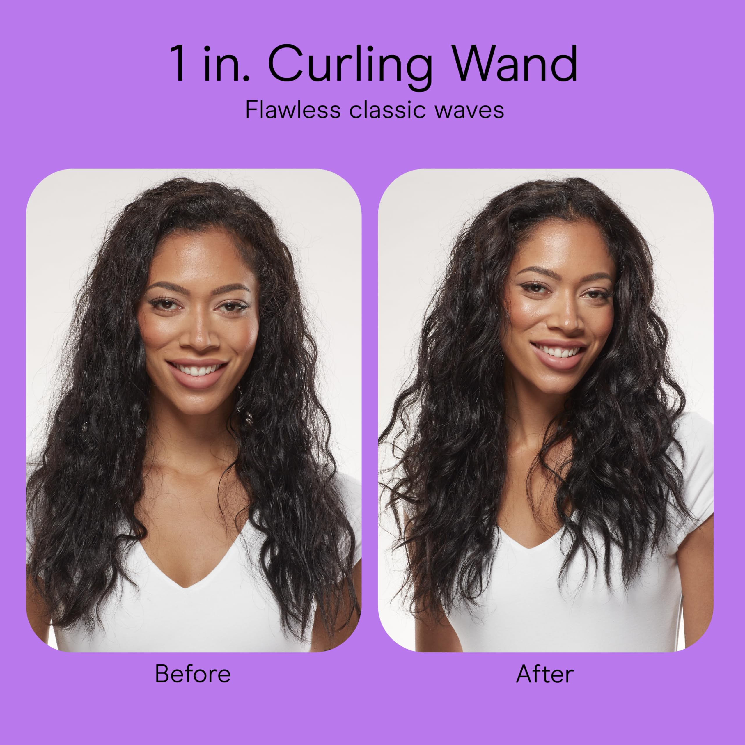 Conair Double Ceramic 1inch Wand dual voltage design for world travel
